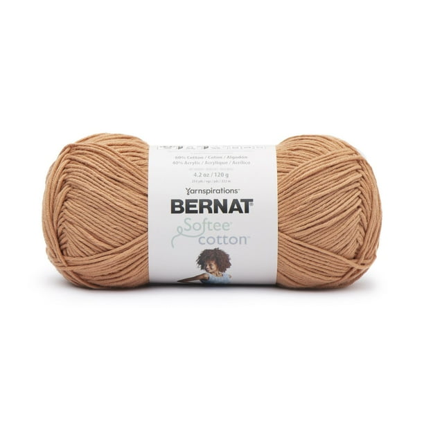 Bernat® Softee® Cotton™ Yarn, Cotton Blend #3 Light, 4.2oz 120g, 254 