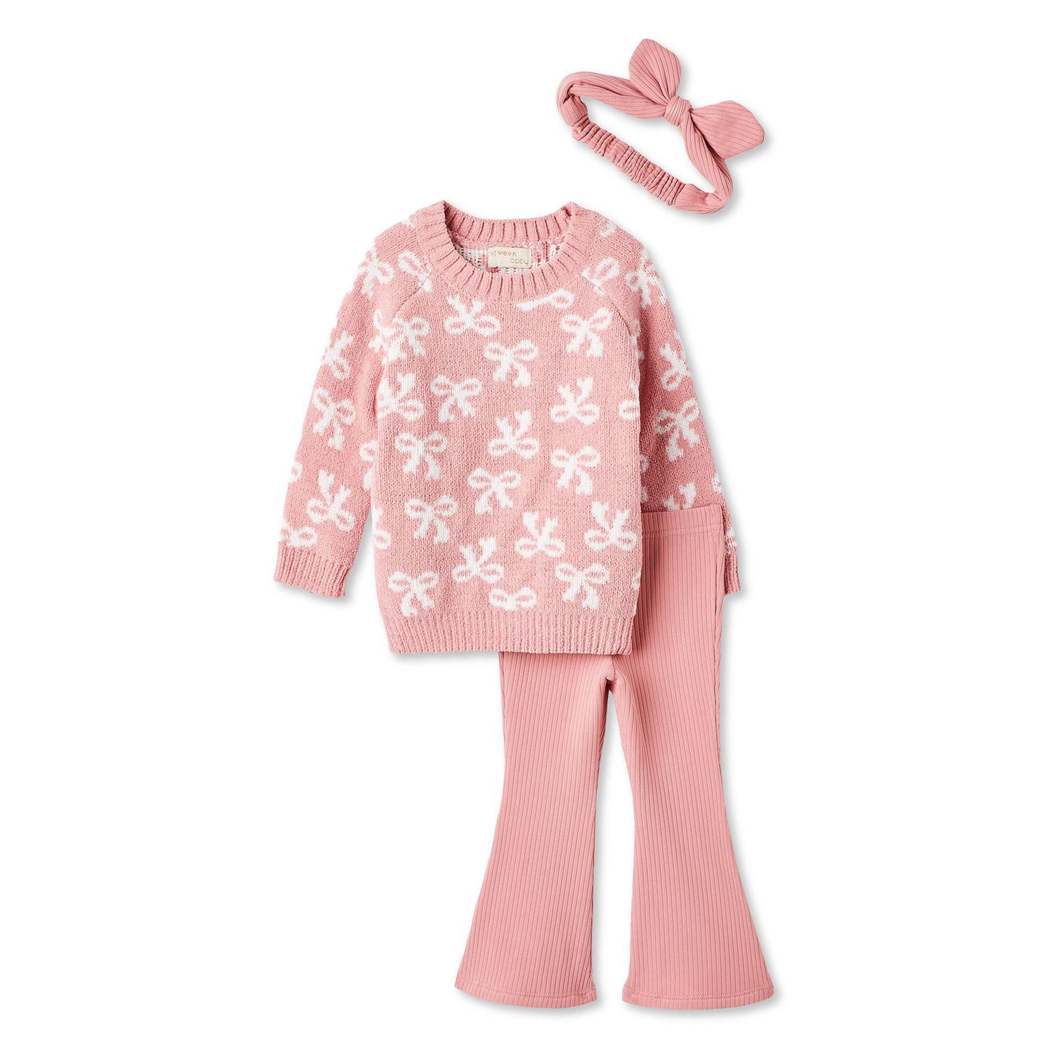 Btween Baby Girls' Sweater 3-Piece Set