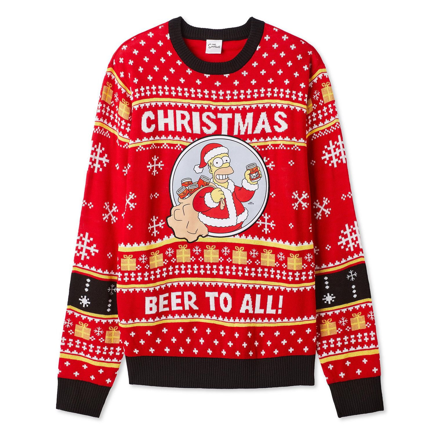 The Simpsons Men's Holiday Pullover