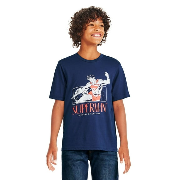 DC Boys' Superman Short Sleeve Tee