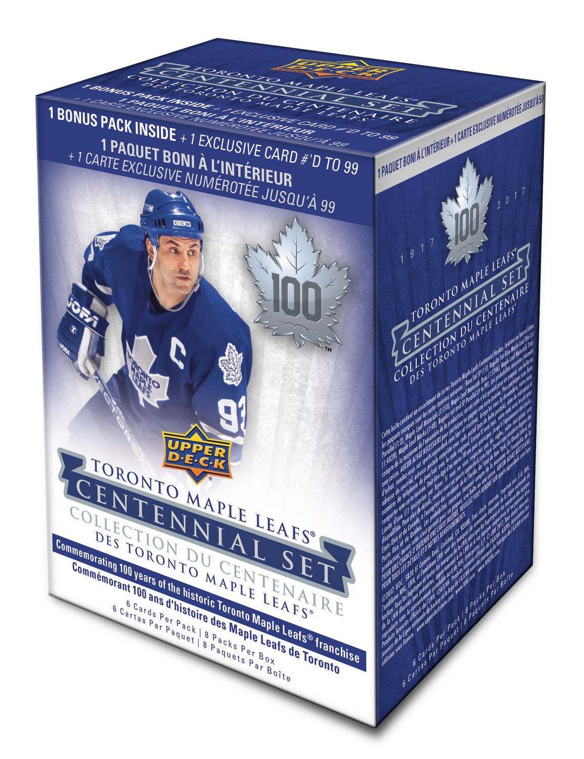 2017 Upper Deck Toronto Maple Leafs 100th Centenario Hockey tarjetas pasatiempo caja 