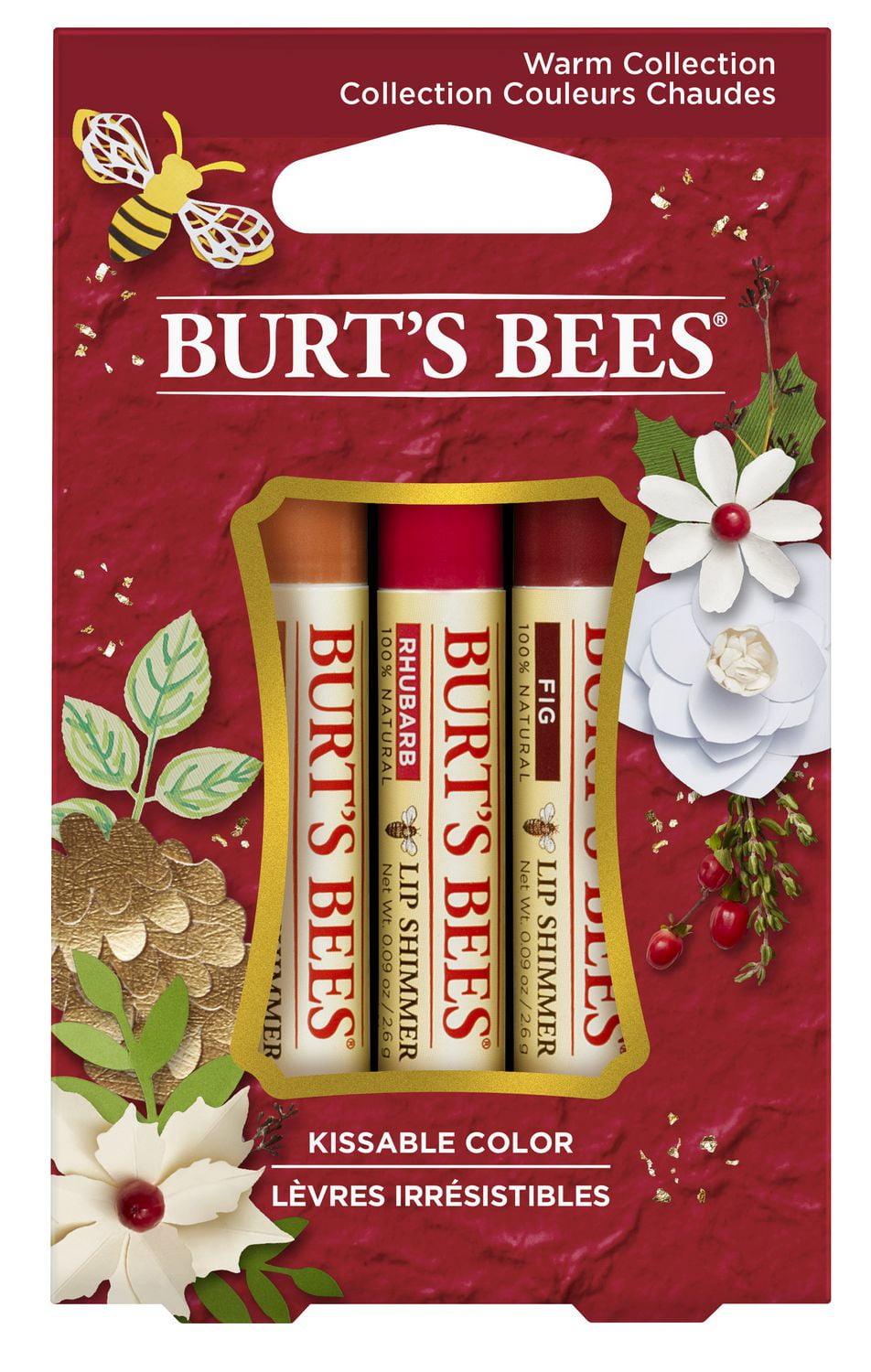 Burt's Bees Warm Collections Lip Shimmers Gift Set | Walmart Canada