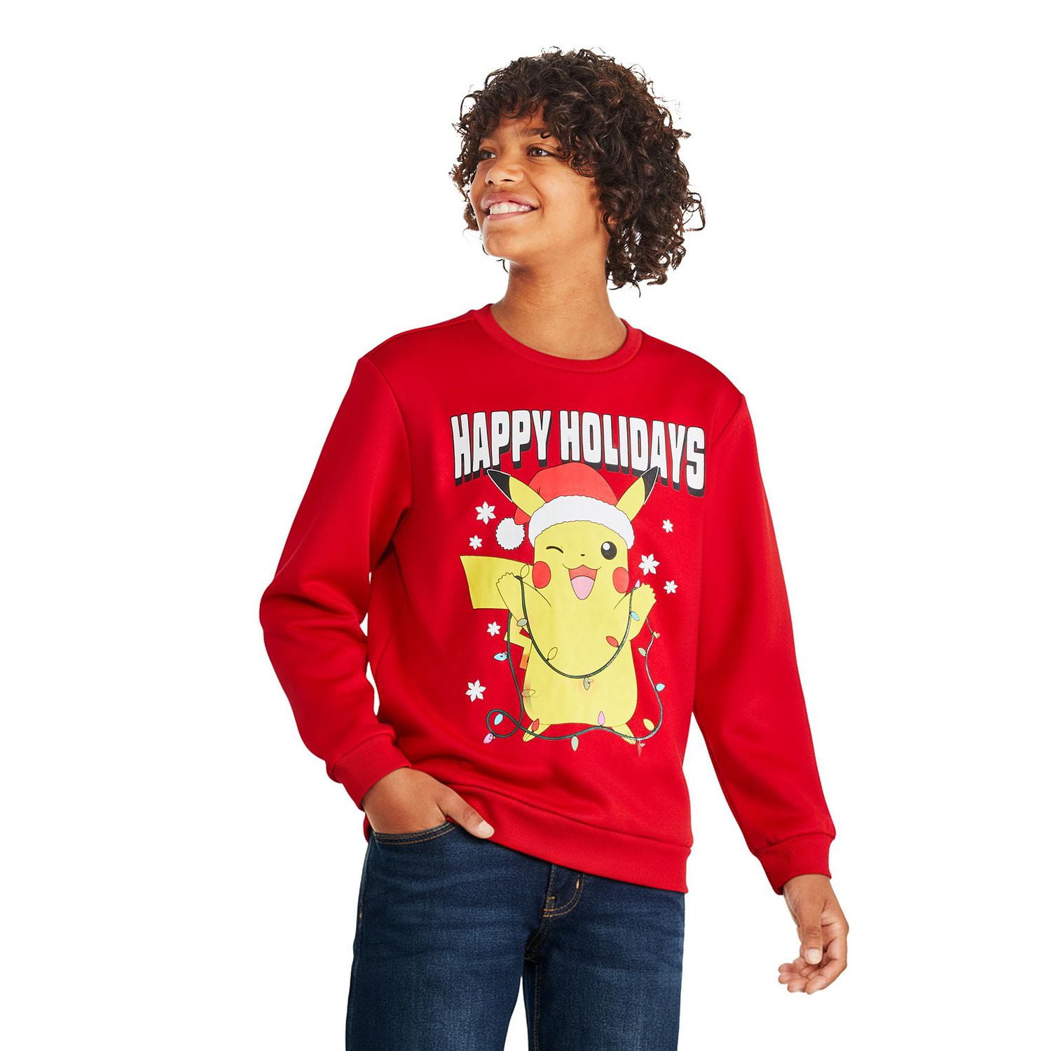 Coton ouaté lumineux des fêtes Pikachu Pokémon pour garçons