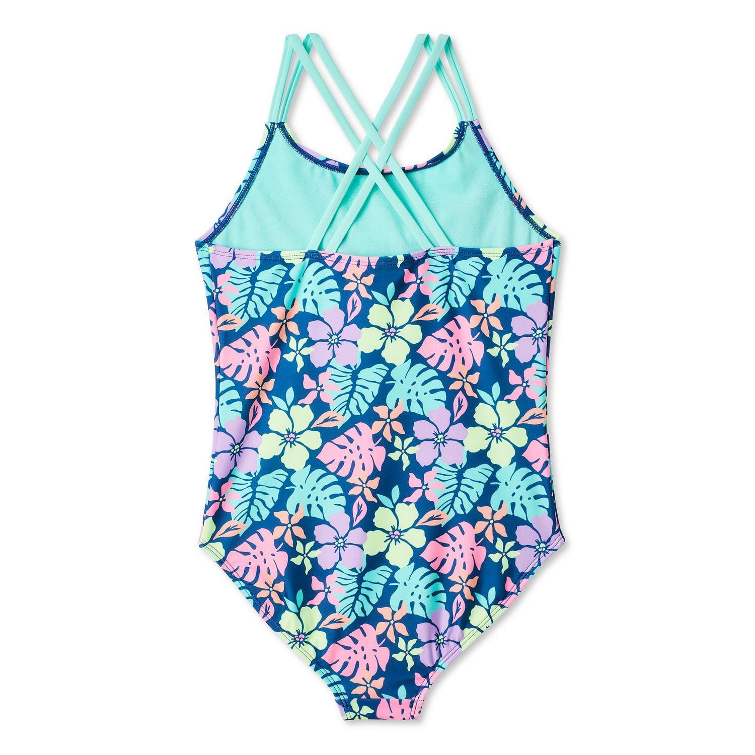 George Girls' Criss-Cross One Piece Swimsuit