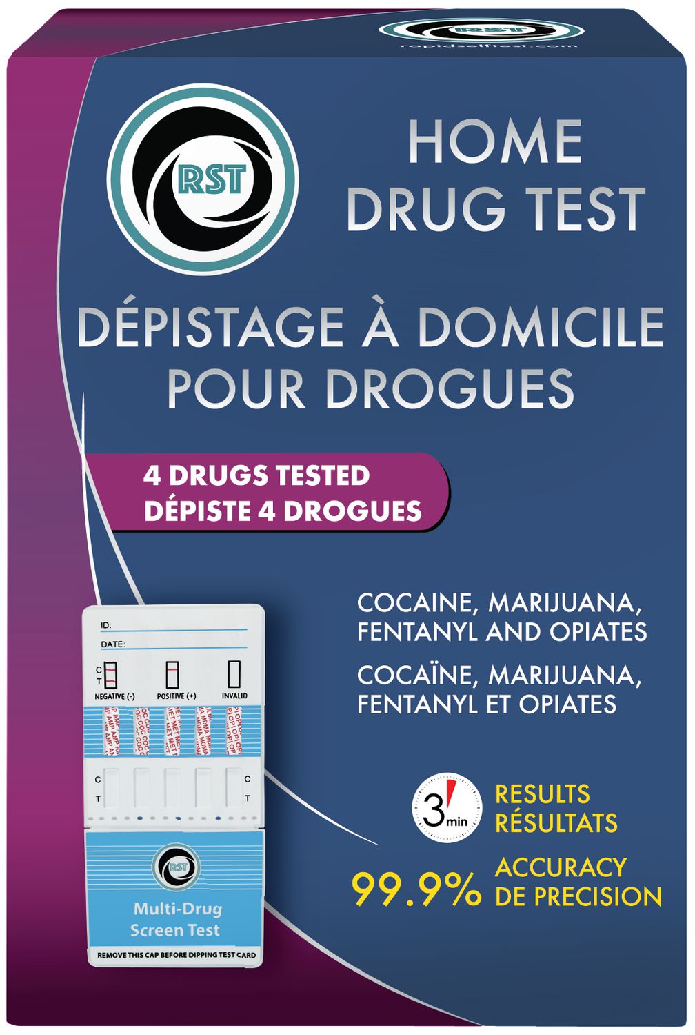 Depistage a Domicile Pour Drouge- Depiste 4 Drogues Test de drogue d'urine  depiste 4 drouges. 