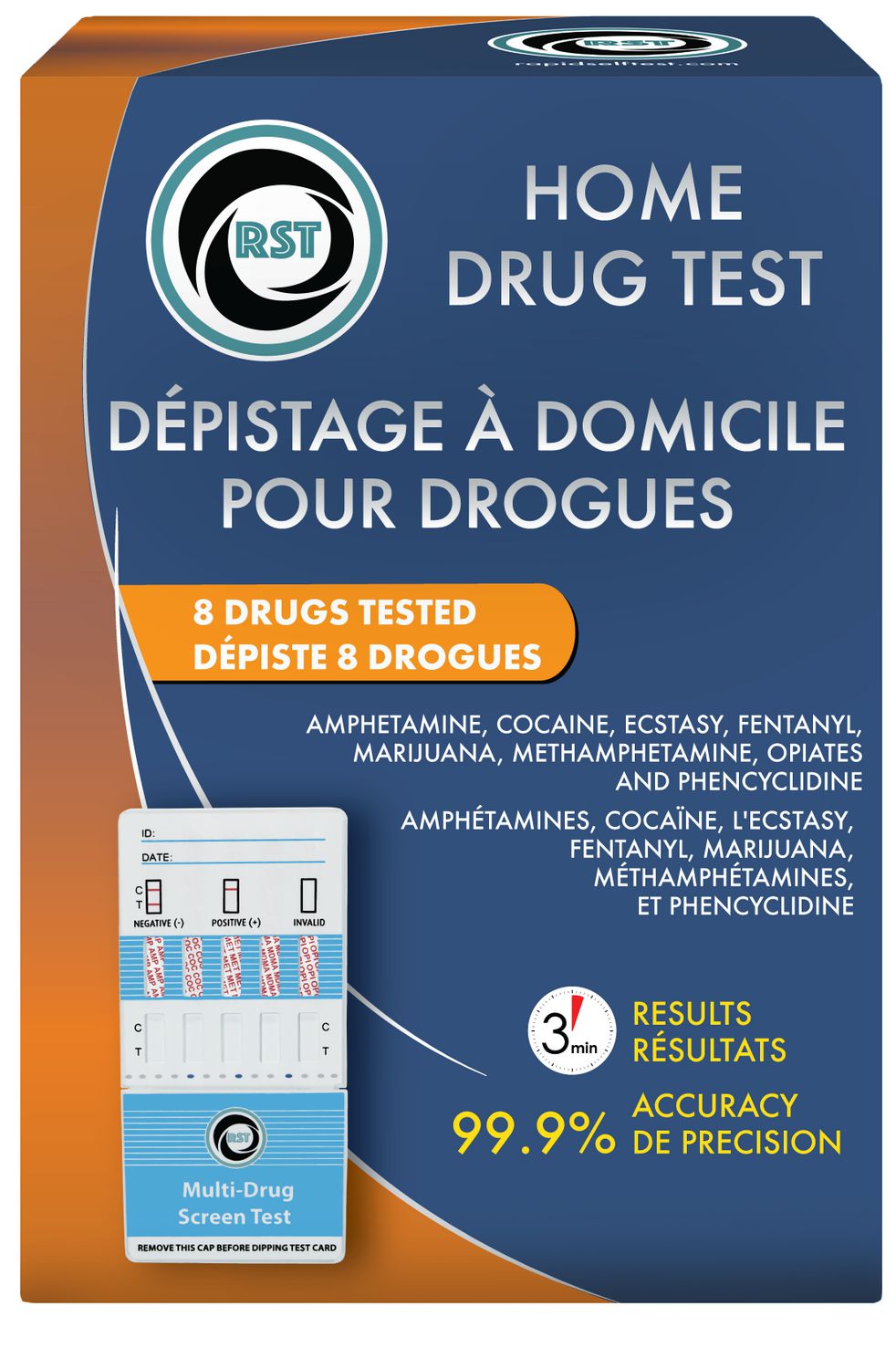 Test salivaire multi-drogues (5 en 1) - NarcoCheck