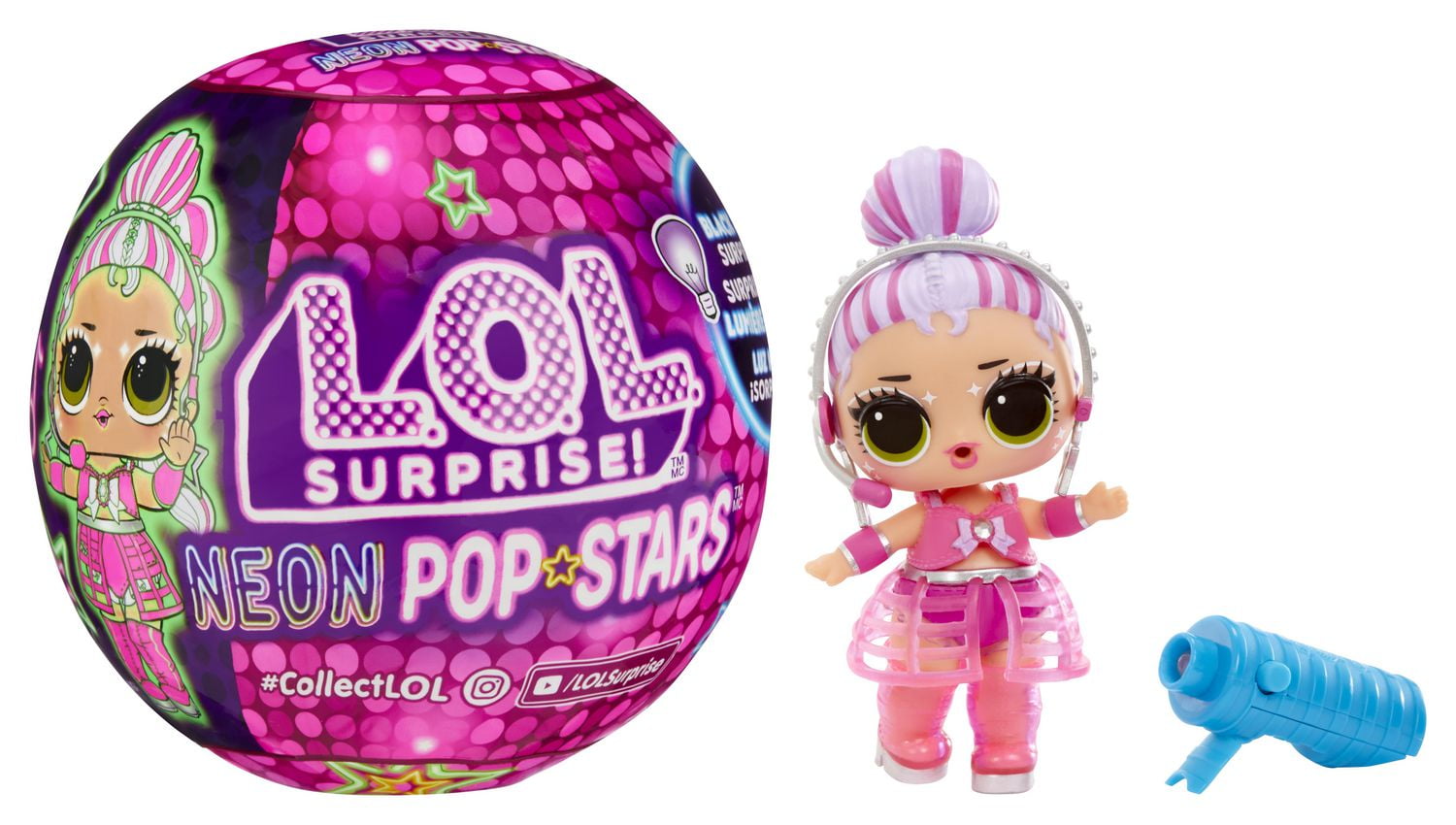 L.O.L. Surprise Neon Pop Stars Tots COLLECT THEM ALL Walmart