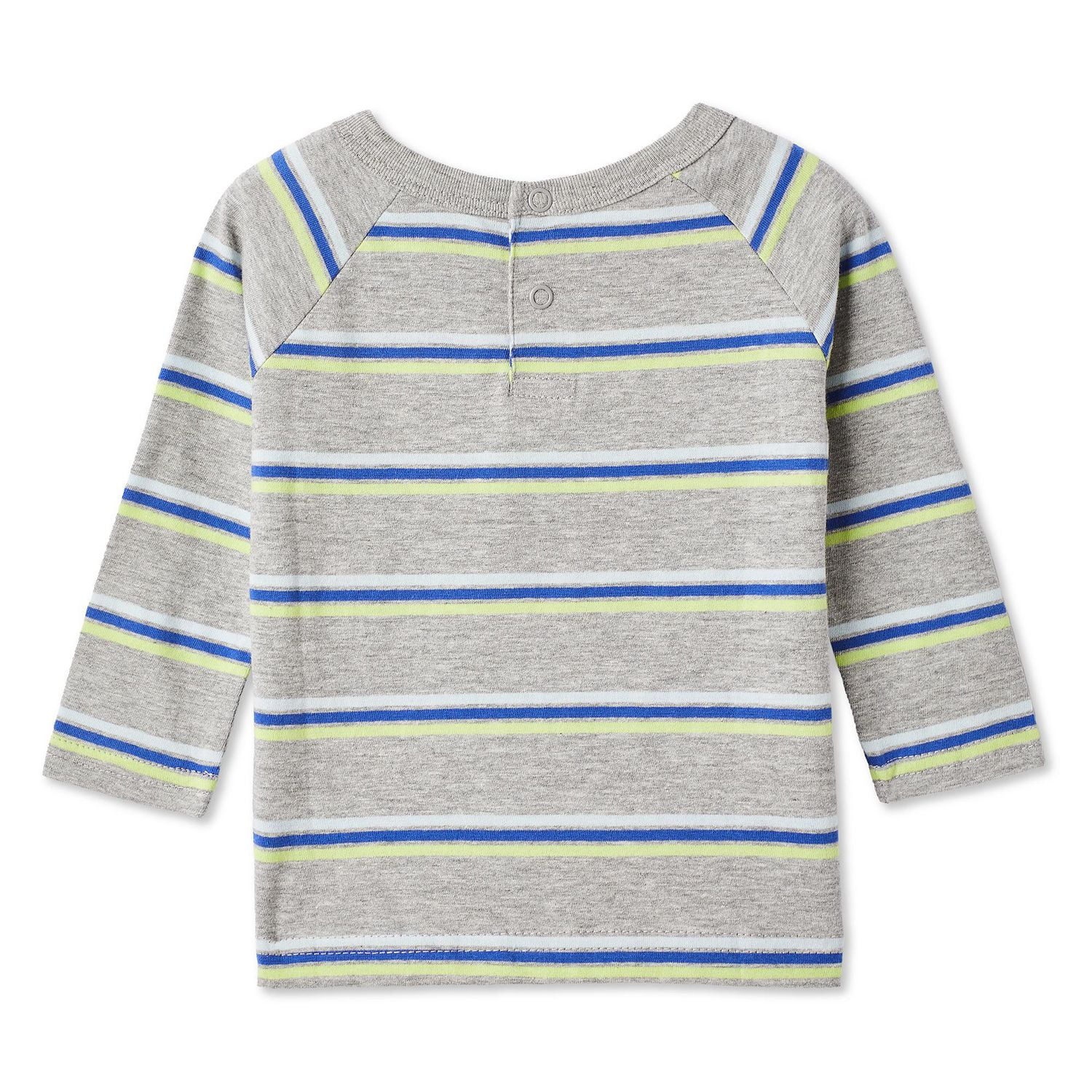 George Baby Boys' Raglan Long-Sleeve Stripe T-Shirt
