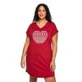thumbnail image 1 of George Women's Plus V-Neck Nightshirt, 1 of 6