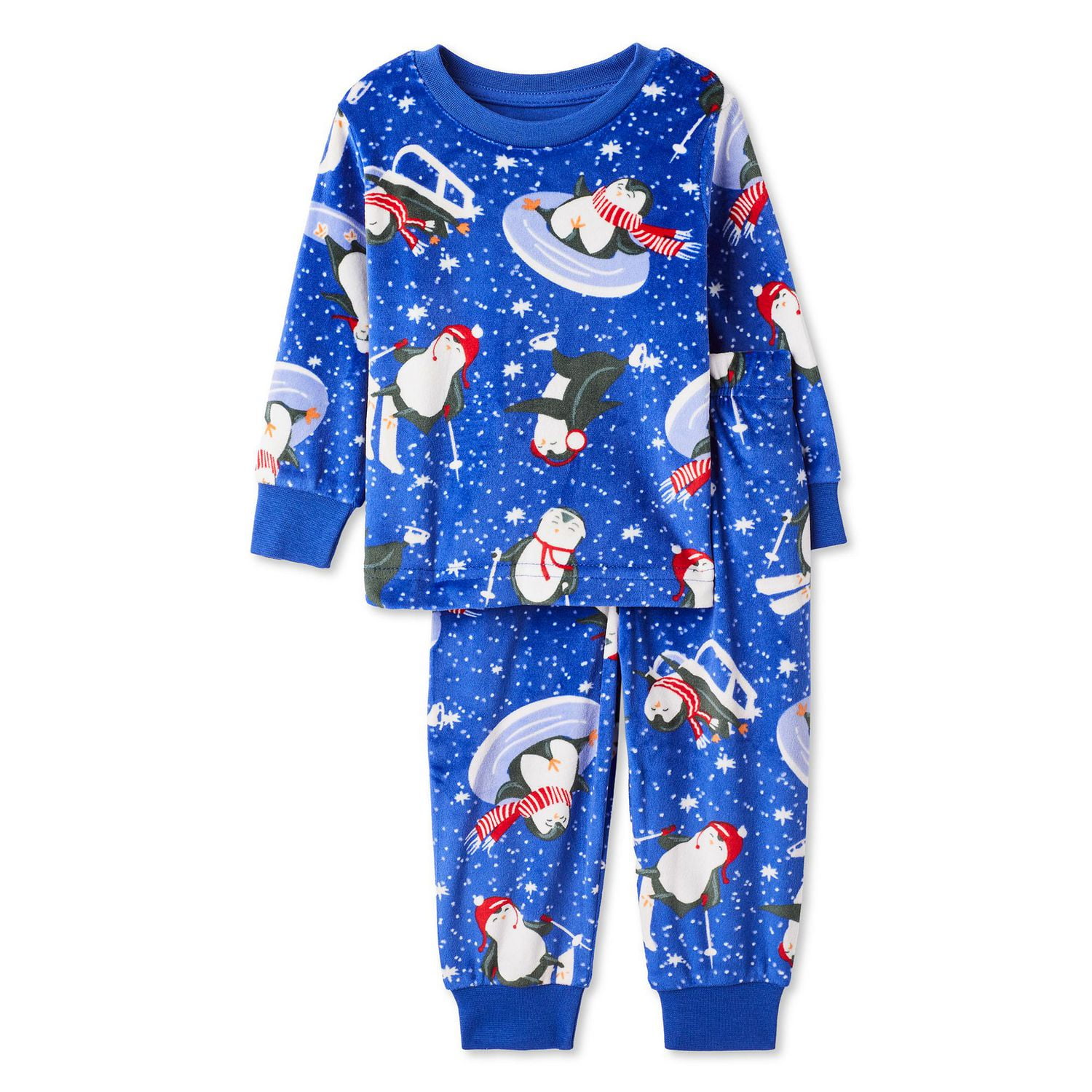 George Baby Boys' Velour Pajama 2-Piece Set