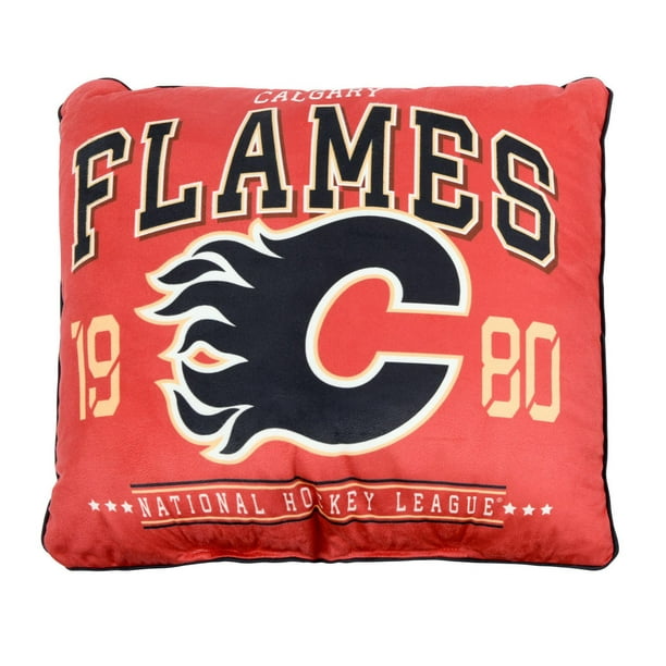 Coussin Authentique d'Équipe LNH - Calgary Flames