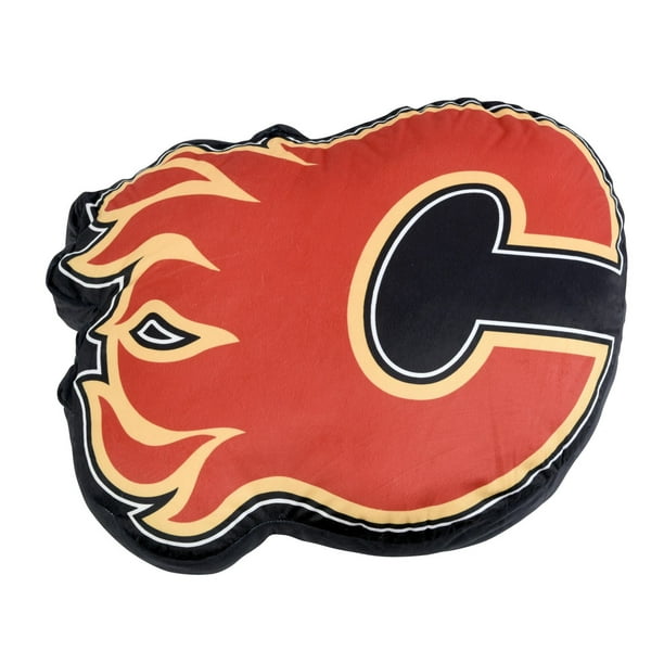Coussin de logo d'équipe LNH- Calgary Flames