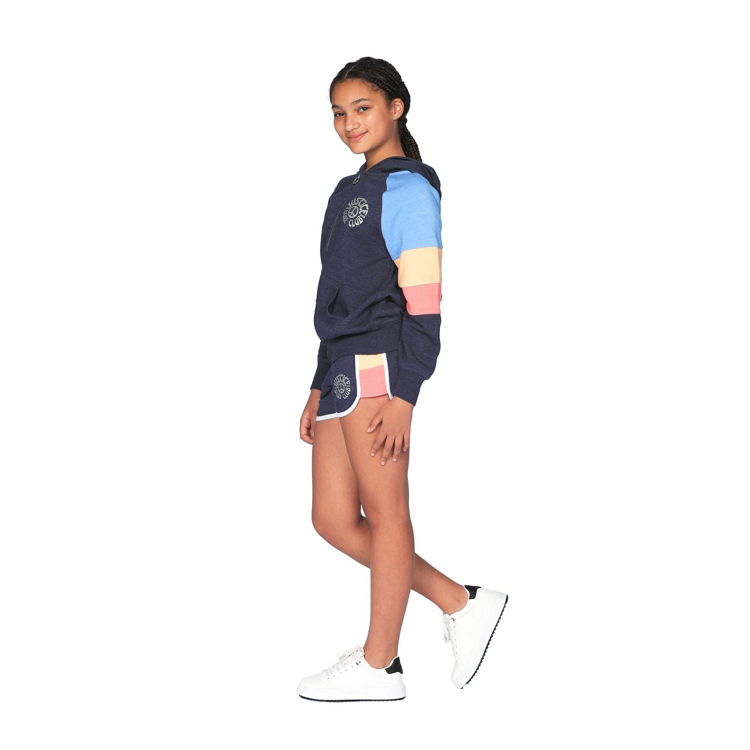 Justice Girls Peace Club Long Sleeve Hoodie