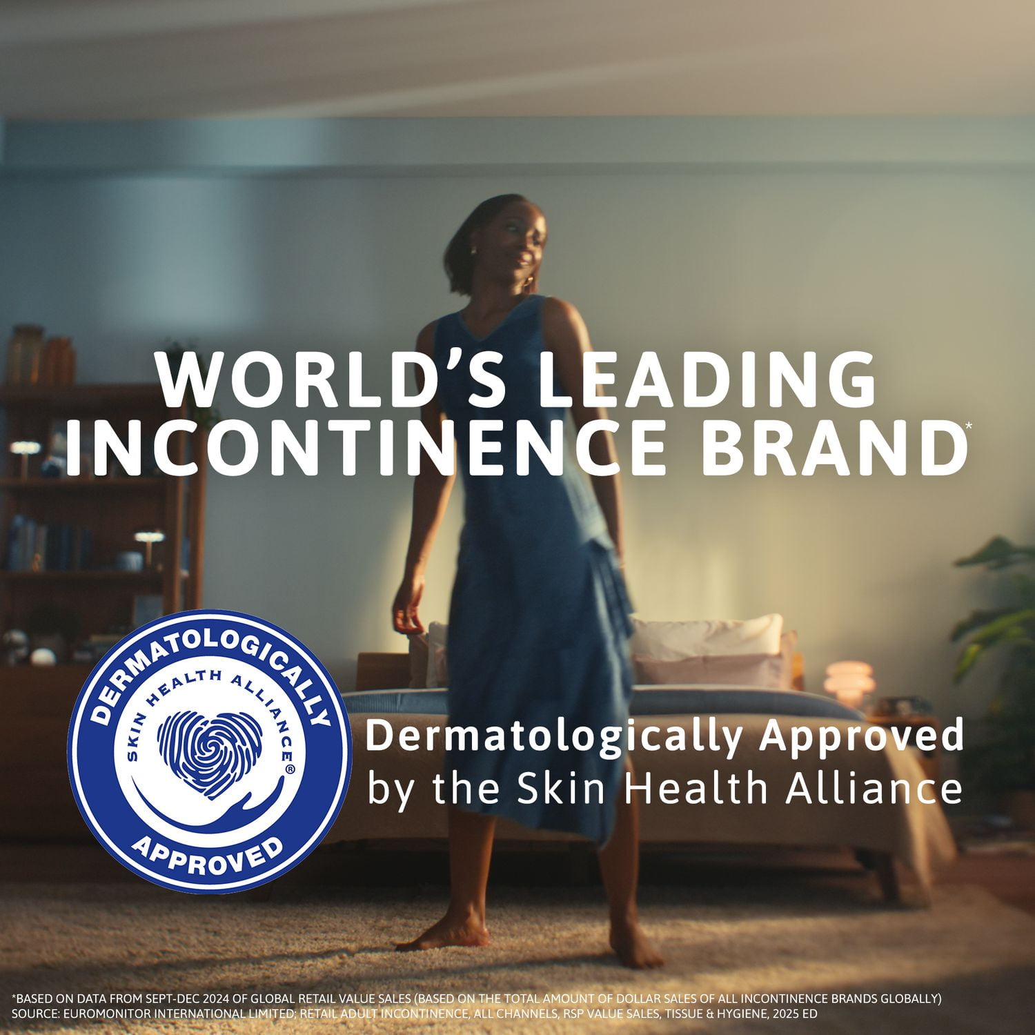 TENA Sensitive Care Overnight Incontinence Pads for Women, Postpartum and Bladder Control, 48 Count