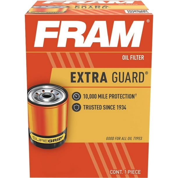 Filtre à huile PH6607 Extra Guard de FRAM Protection prouvée jusqu