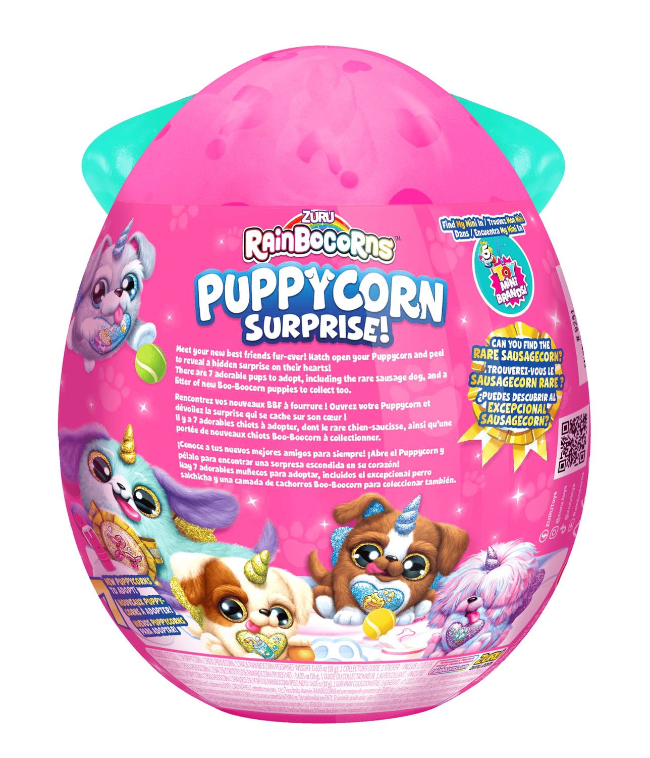 Rainbocorns Sparkle Heart Surprise Puppycorn Series 2 Walmart