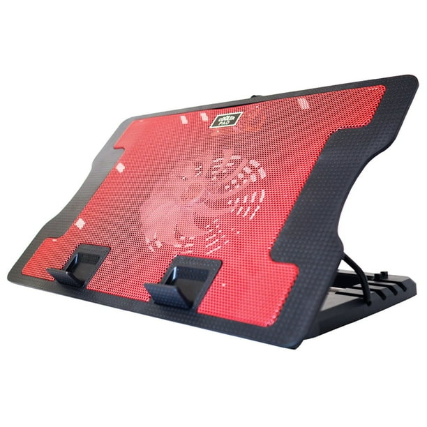 Ventilateur ajustable Exian pour ordinateurs portables en rouge