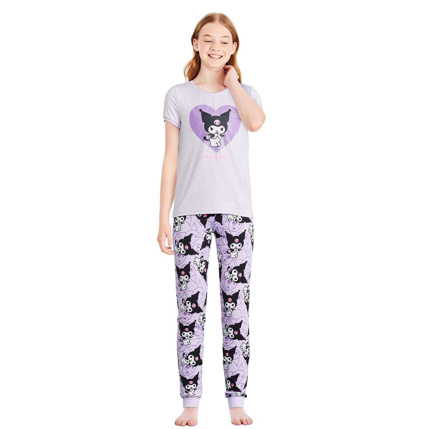 Kuromi Girls' Pajama 2-Piece Set
