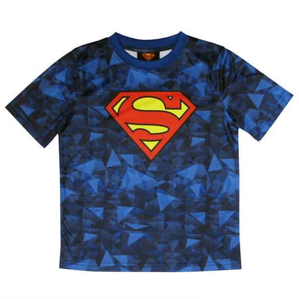 T-shirt sport Superman à manches courtes pour garçons