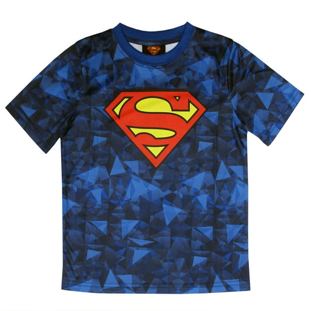 T-shirt sport Superman à manches courtes pour garçons