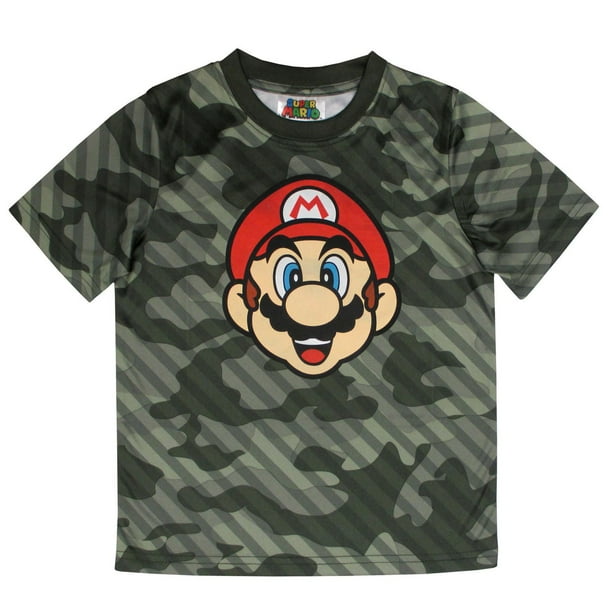 T-shirt sport Super Mario à manches courtes pour garçons