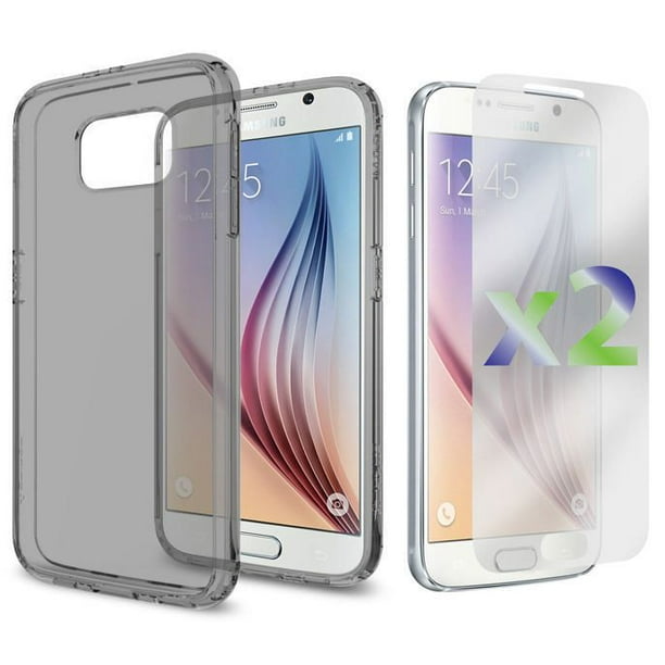 Étui transparent d'Exian pour Samsung Galaxy S6 - gris