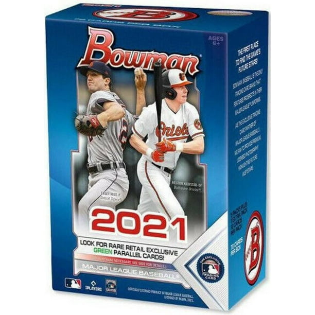  2021 Bowman Chrome Baseball Hobby Box (12 Packs/5 Cards: 2  Autos) : Everything Else