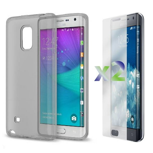 Étui transparent d'Exian pour Samsung Galaxy Note Edge - gris