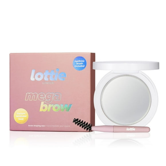 Lottie London - Mega Brow - Brow Shaping Wax & Brush - Clear, Mega Brow Clear