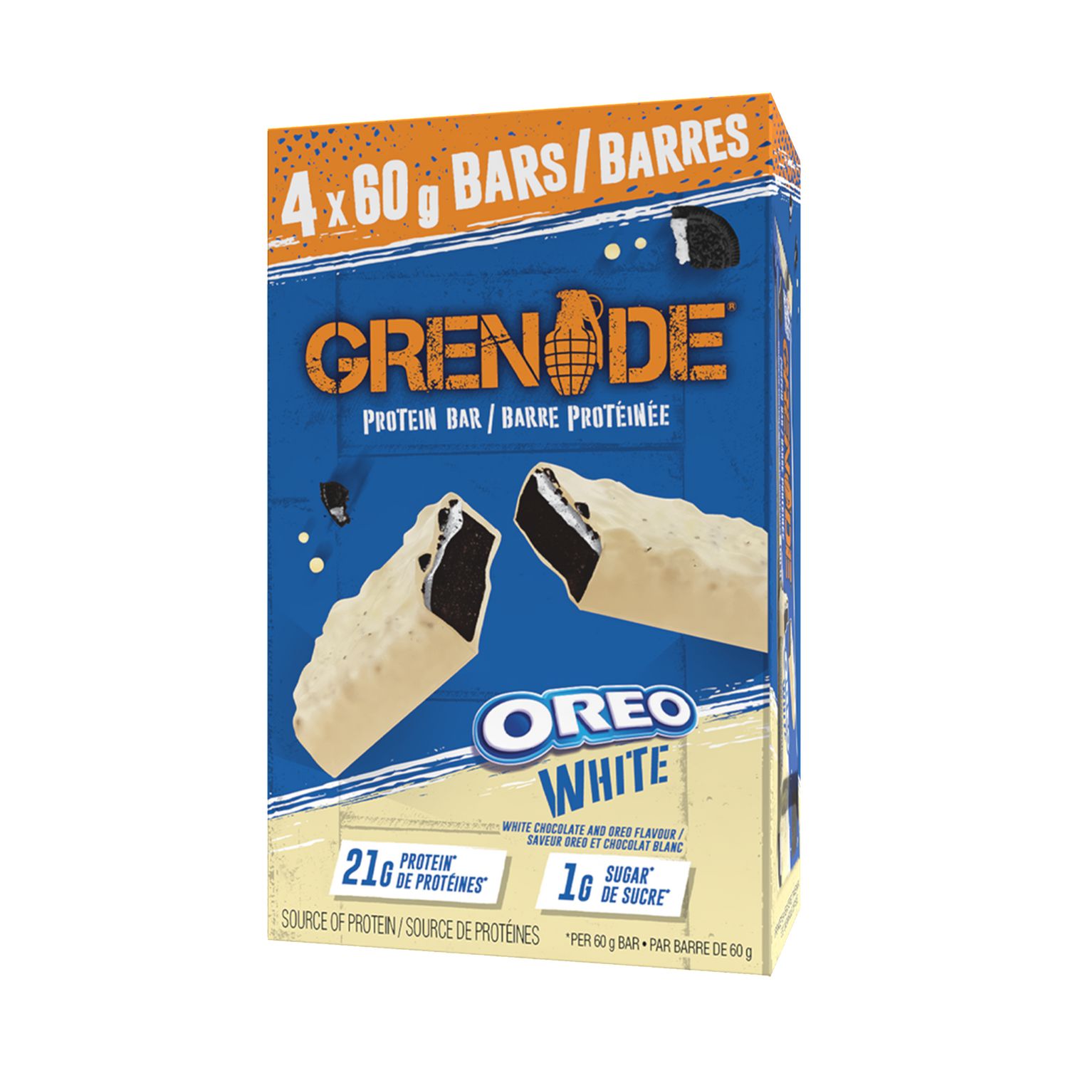 Grenade Protein Bar Oreo White 4x60g