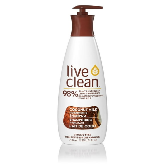 Live Clean Coconut Milk Moisturizing Shampoo, 750 mL, Shampoo
