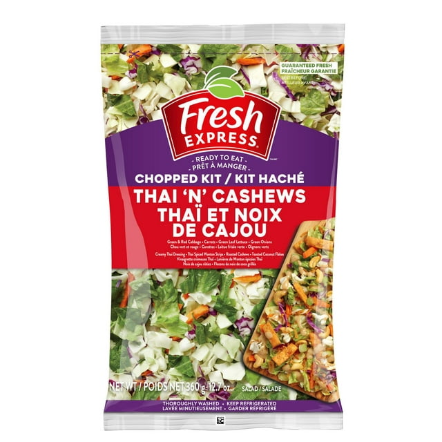 Fresh Express Thai 'N' Cashews Chopped Salad Kit, 360 g
