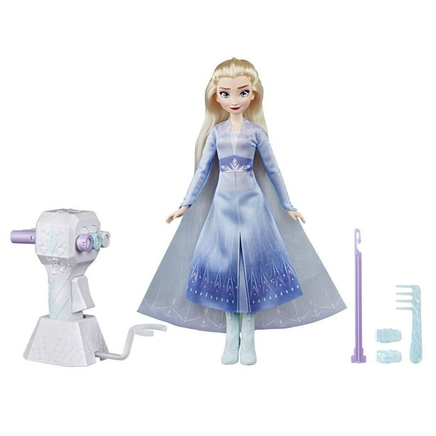 Disney Frozen - Styles tressés, poupée Elsa