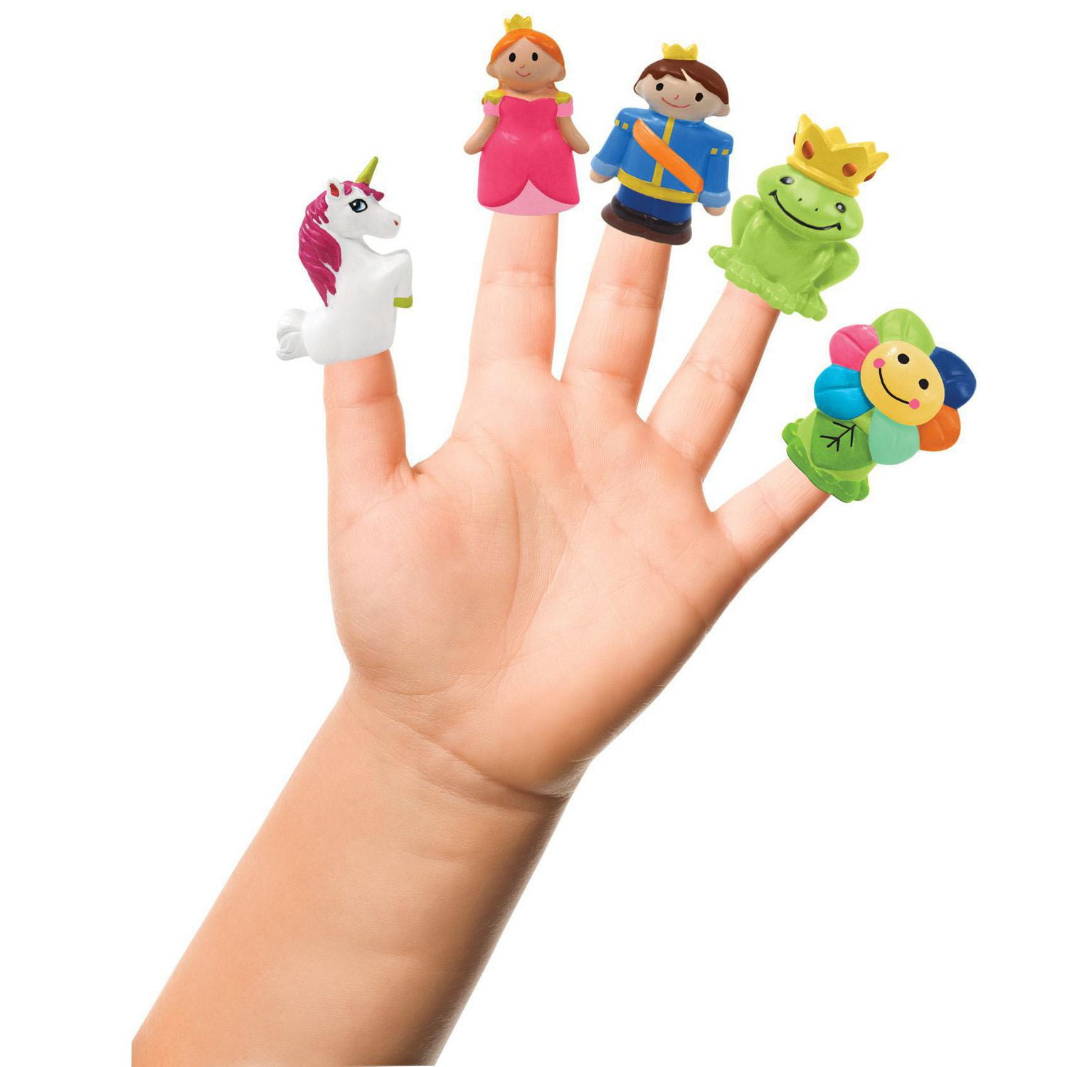 Idea Factory Prince & Princess Bath Finger Puppets, 5 Pack Walmart Canada