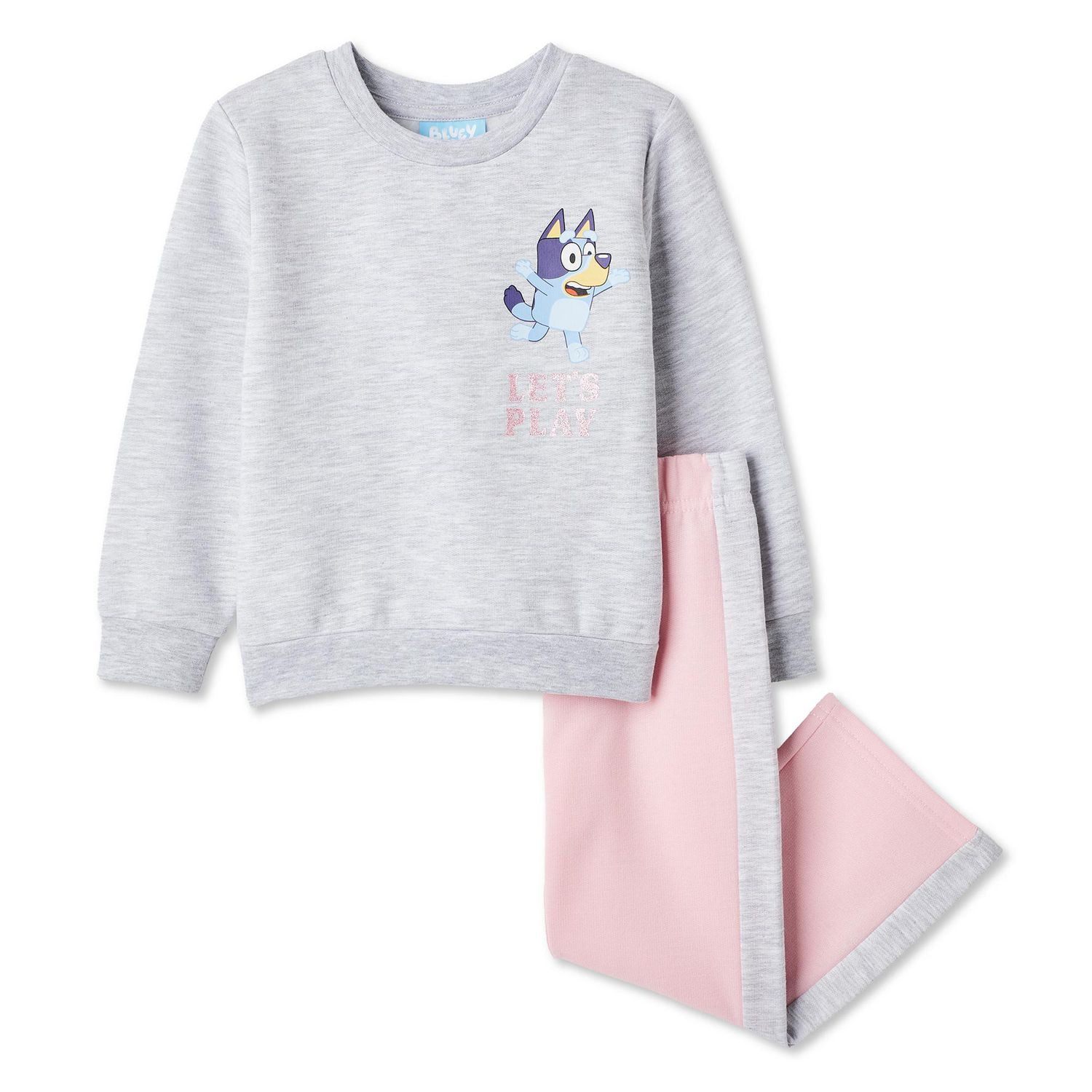 Ensemble de 2 morceaux Bluey avec coton ouaté pour petites filles