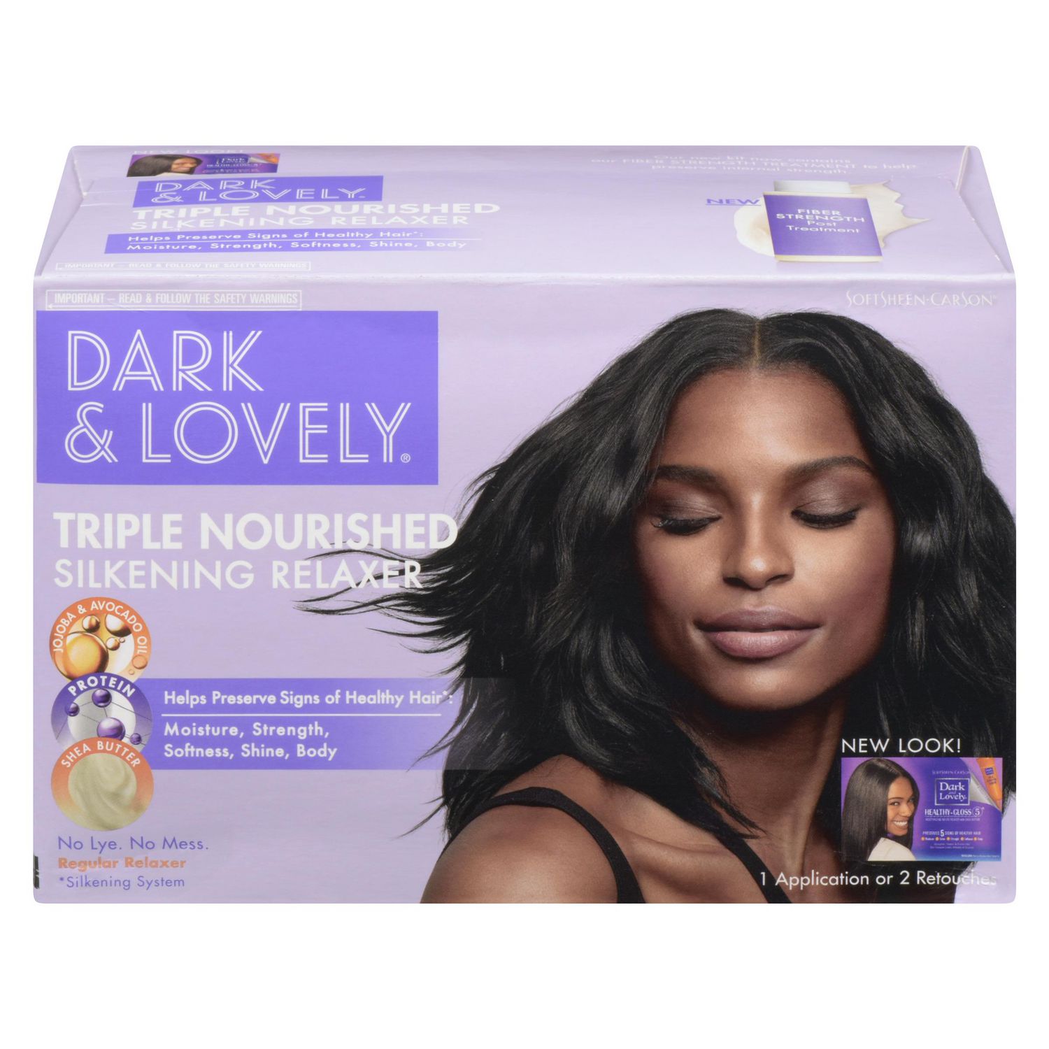 D&L Shea Moisture No Lye Relaxer Regular, Relaxer Reg 1 appl or 2 ret