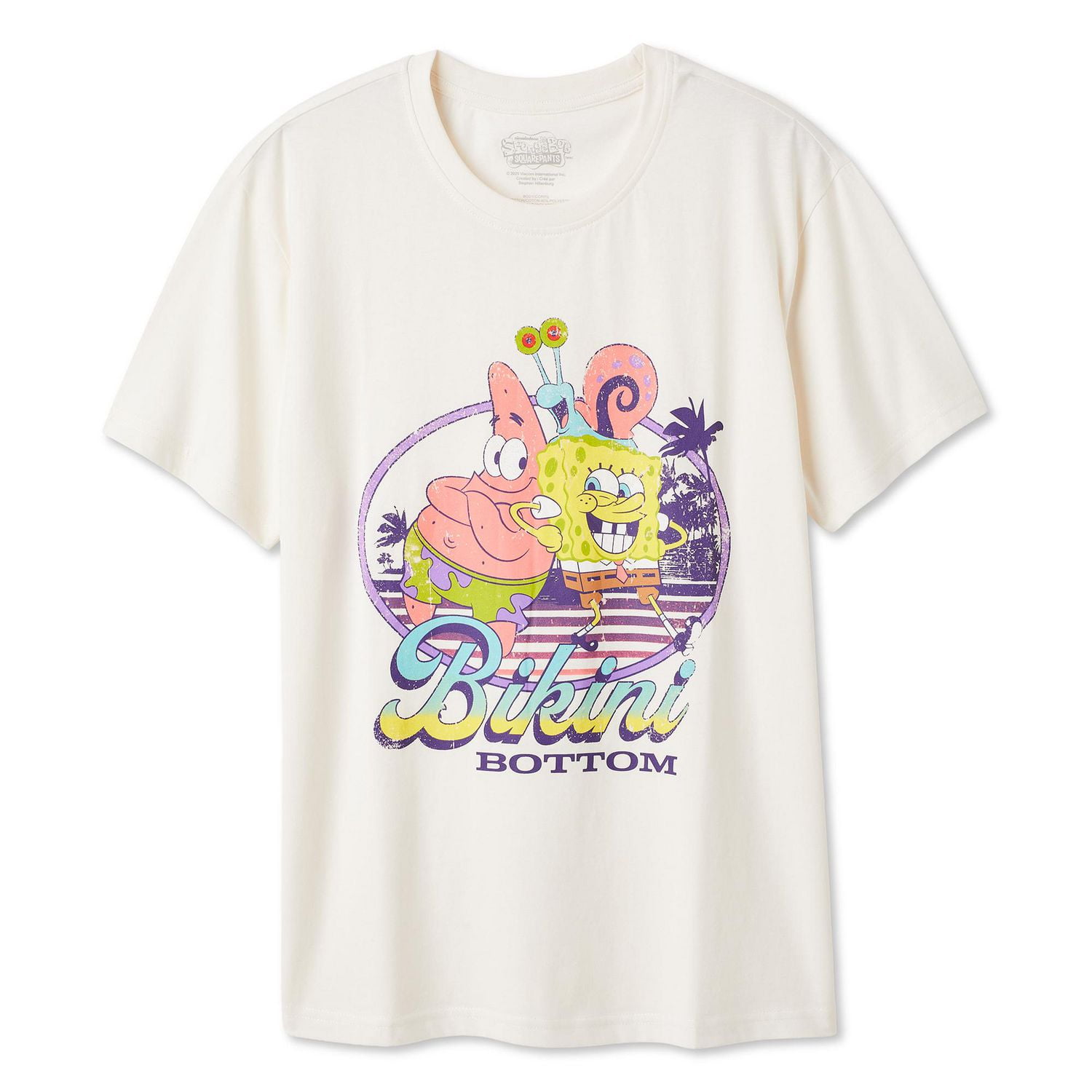 T-shirt coupe garçonne Bob l’éponge pour femmes