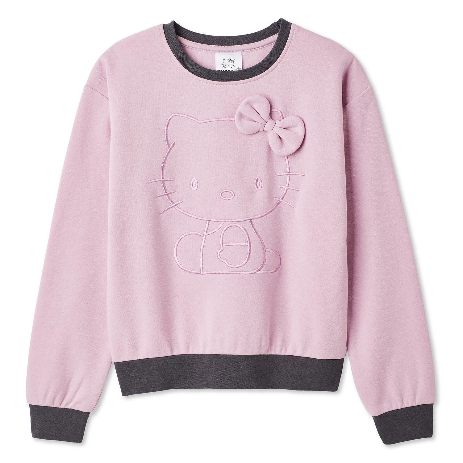 Hello Kitty Girls' Embroidered Sweatshirt