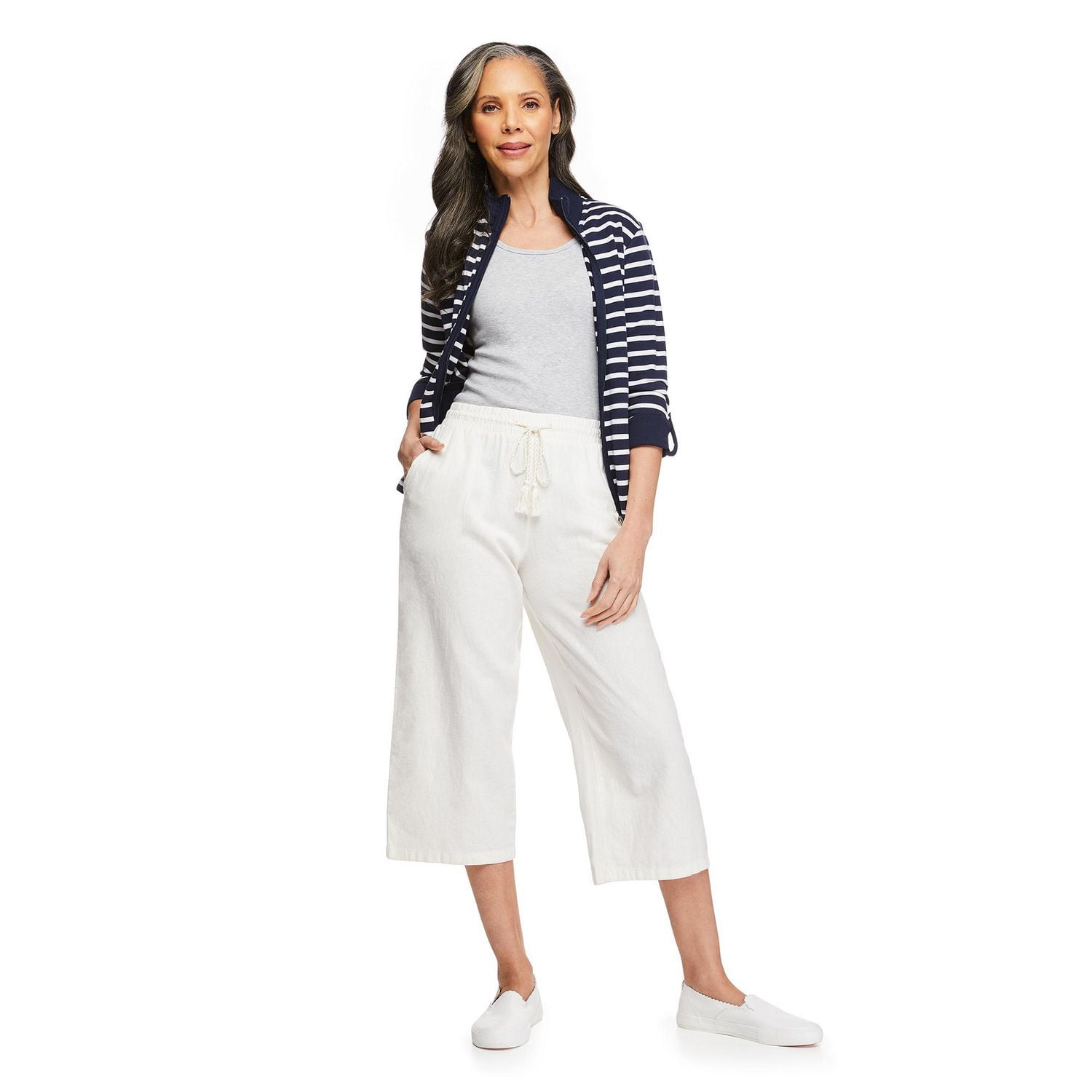 Penmans Women's Linen-Blend Pant with Tassels
