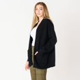 thumbnail image 3 of DV L/S Ottoman ribbed cardigan, 3 of 5