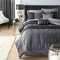 thumbnail image 1 of hometrends Crocodile Black King Comforter Set, 1 of 1