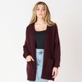 thumbnail image 1 of DV L/S Ottoman ribbed cardigan, 1 of 4