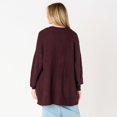 thumbnail image 3 of DV L/S Ottoman ribbed cardigan, 3 of 4