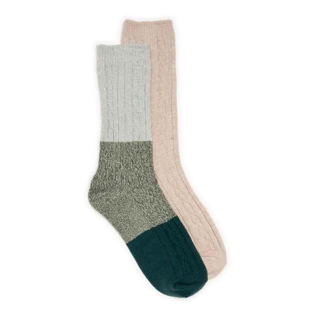 Muk Luks Women's 8" Boot Sock 2 Pair