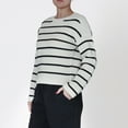 thumbnail image 3 of DV L/S Ottoman striped sweater, 3 of 7