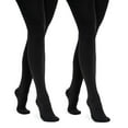 thumbnail image 1 of Muk Luks Women's Fleece Lined Tights 2 Pair, 1 of 4