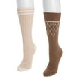 thumbnail image 2 of Muk Luks Women's 11" Tall Boot Sock 2 Pair, 2 of 3