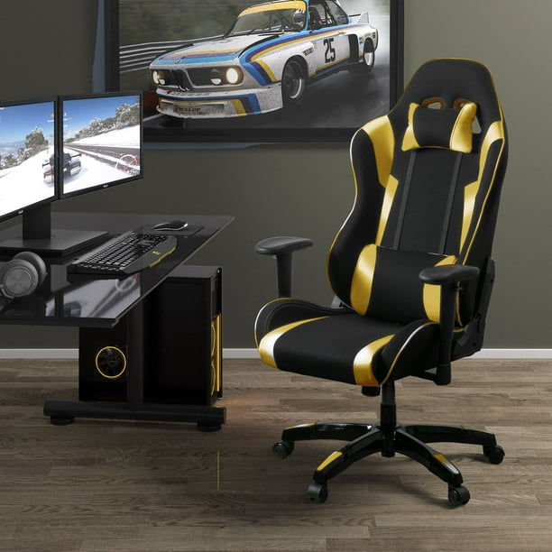 CorLiving Ergonomic Black Mesh High Back Gaming Chair 