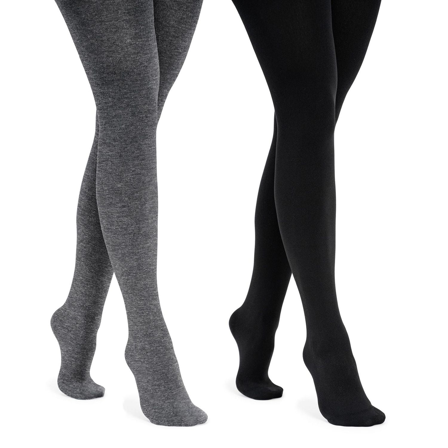 Muk Luks Women's Fleece Lined Tights 2 Pair