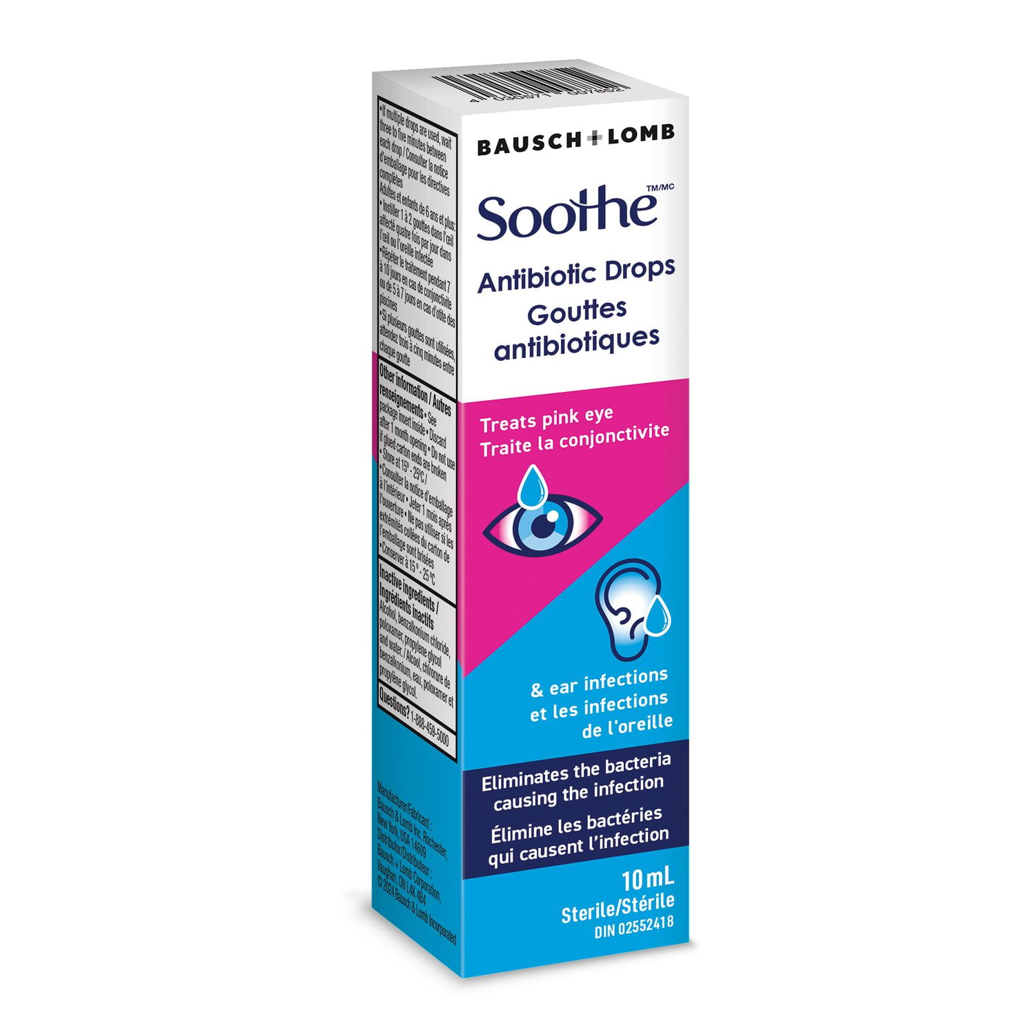 Soothe Gouttes antibiotiques